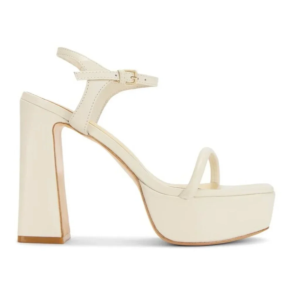 House of Harlow 1960 x REVOLVE Marlene Platforms in Ivory 9.5 With Box High heel